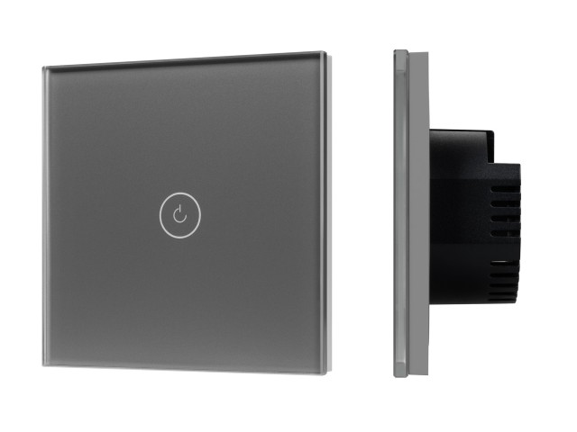 Выключатель сенсорный SWT-OMALI-S01-ZB-GR (250V, 10A, Zigbee) (Arlight, Стекло) фото:3