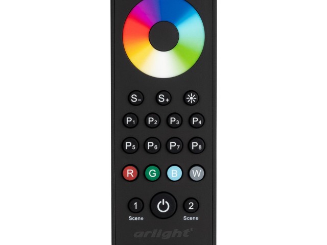 Пульт SMART-R43-RGBW Black (1 зона, 2.4G) (Arlight, IP20 Пластик, 5 лет) фото:6