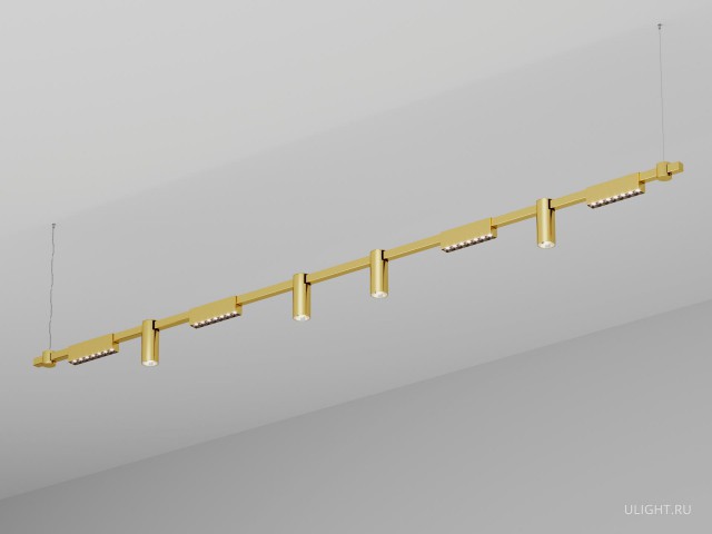 Подвесной светильник HOKASU PL10 (GOLD/2500mm – 190mm/40deg – D55/140mm – 4K/54W) фото:2