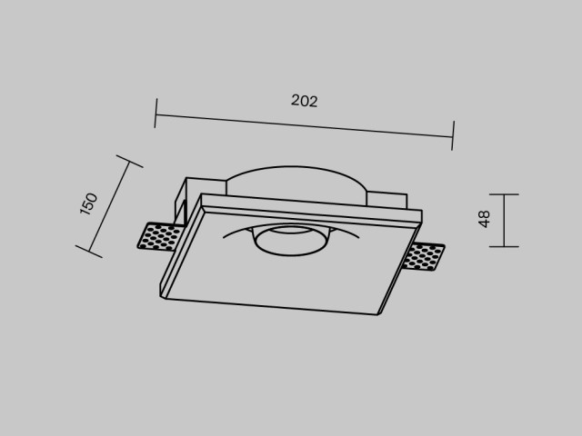 Встраиваемый светильник Technical DL006-GU10-RD-W фото:1