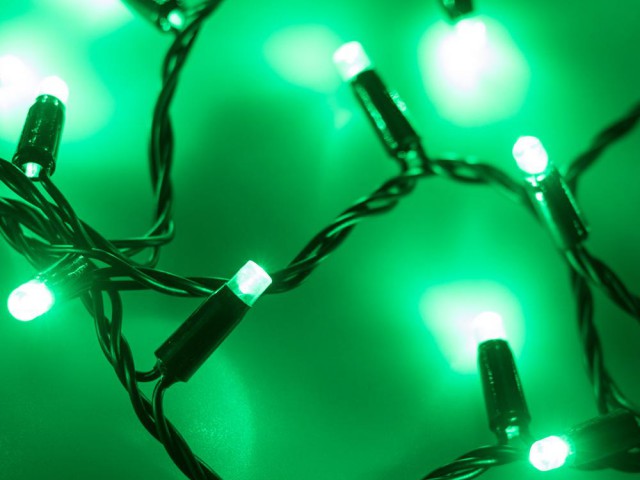 Светодиодная гирлянда ARD-STRING-CLASSIC-10000-BLACK-100LED-STD GREEN (230V, 7W) (Ardecoled, IP65) фото:6