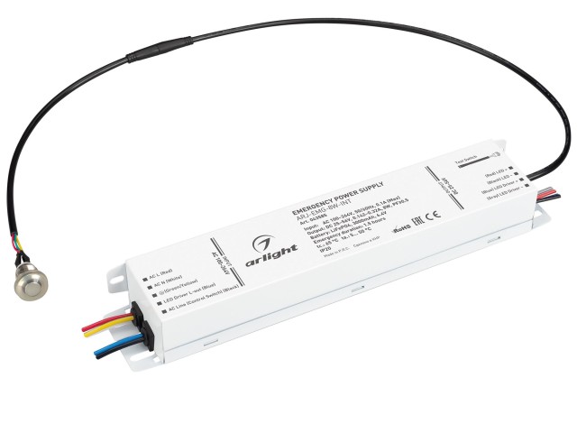 Блок аварийного питания ARJ-EMG-8W-INT (25-56V, 1.5H, LiFePO4) (Arlight, IP20 Металл, 5 лет) фото:1