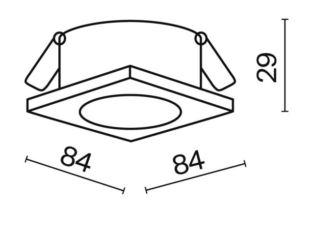 Встраиваемый светильник Technical DL083-01-GU10-SQ-B фото:5
