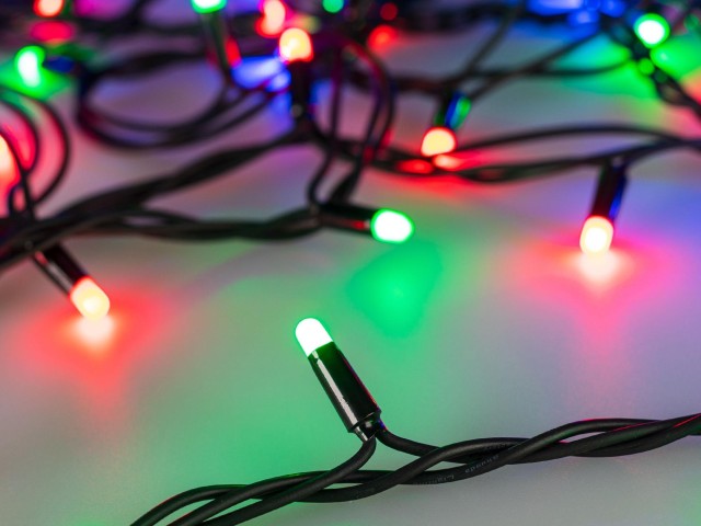 Светодиодная гирлянда ARD-STRING-PRO-10000-BLACK-100LED-MILK-LIVE RGB-DMX (24V, 10W) (Ardecoled, IP65) фото:11