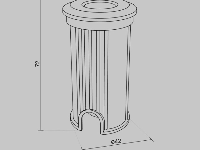 Уличный встраиваемый светильник Outdoor O044DL-L1S3K2 фото:9