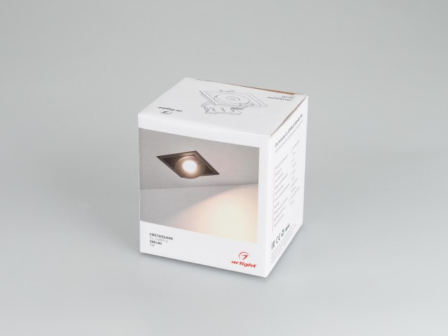 Светильник CL-SNODO-LUM-S80x80-9W Warm3000 (BK, 45 deg) (Arlight, IP20 Металл, 3 года) фото:9