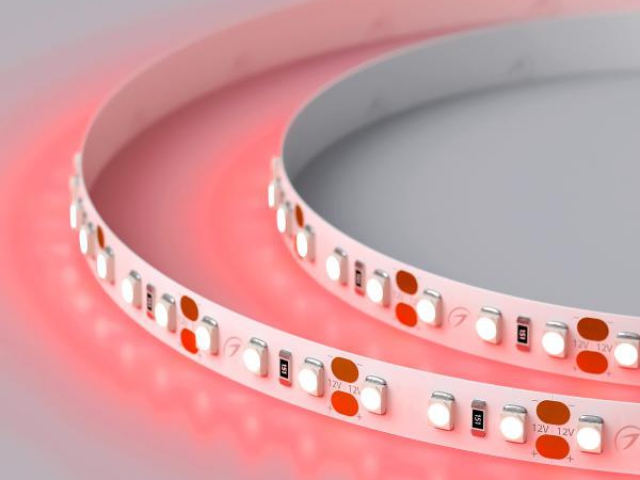 Лента RT 2-5000 12V Red 2x (3528, 600 LED, LUX) (Arlight, 9.6 Вт/м, IP20) фото:6