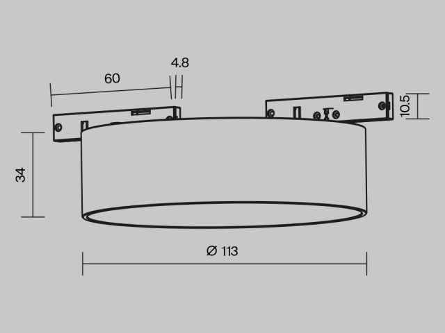 Трековый светильник Technical TR189-1-12W3K-B фото:8