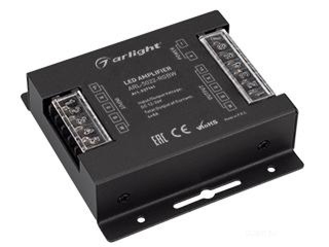 Усилитель ARL-5022-RGBW (12-24V, 4x8A, 384-768W) (Arlight, IP20 Металл, 3 года) фото:10