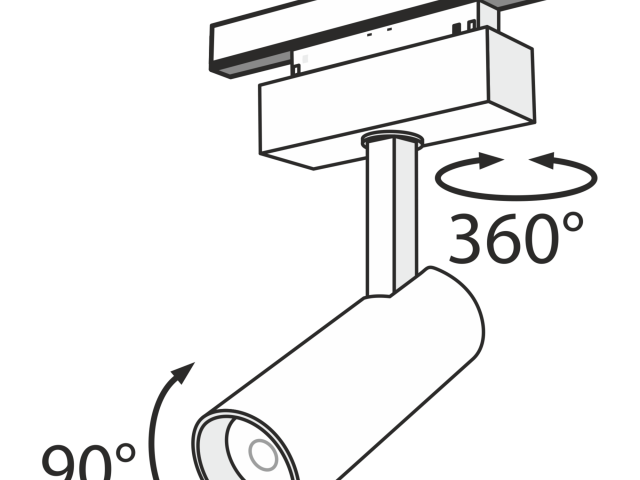 Трековый светильник Technical TR019-2-10W3K-B фото:5