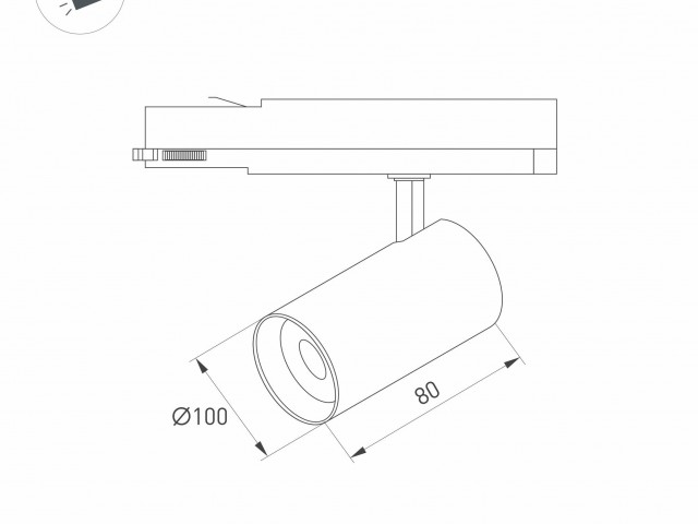 Светильник LGD-NIKA-4TR-R100-20W Warm3000 (BK, 24 deg, 230V) (Arlight, IP20 Металл, 5 лет) фото:6