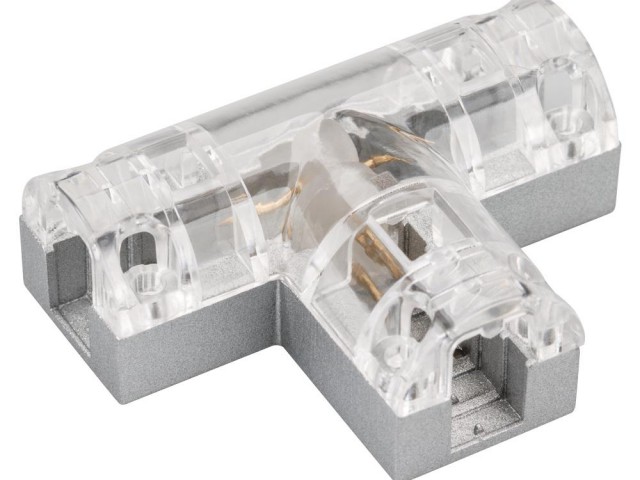 Соединитель тройной ARL-CLEAR-Mini-2x90 (16x8mm) (Arlight, Металл) фото:1