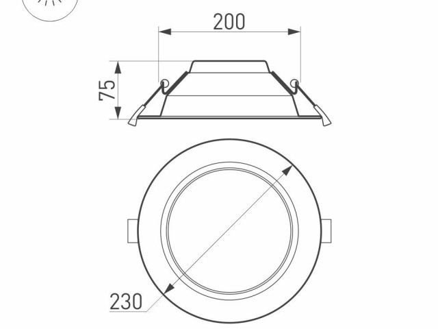 Светильник IM-CYCLONE-R230-30W Day4000-MIX (WH, 90 deg) (Arlight, IP40 Металл, 3 года) фото:11