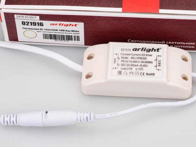 Светильник DL-192x192M-18W Day White (Arlight, IP40 Металл, 3 года) фото:8
