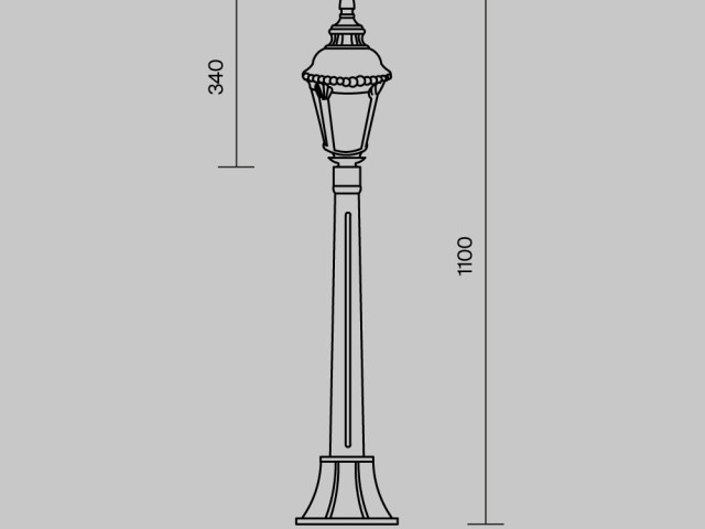 Ландшафтный светильник Outdoor O028FL-01BZ фото:6