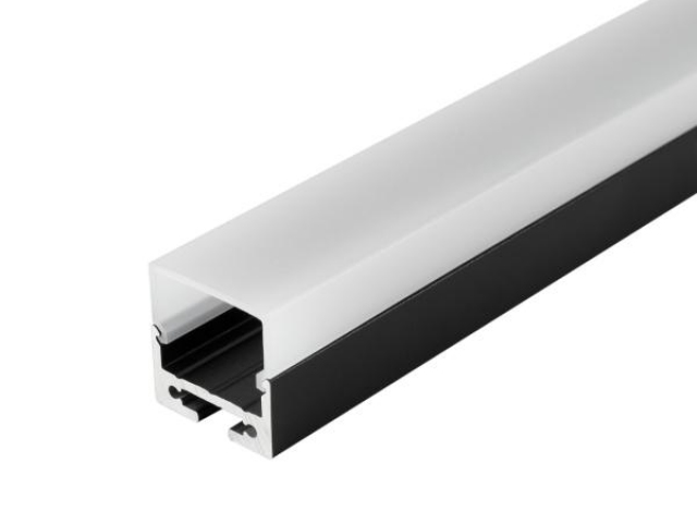 Профиль с экраном SL-LINE-2011M-2500 BLACK+OPAL SQUARE (Arlight, Алюминий) фото:13