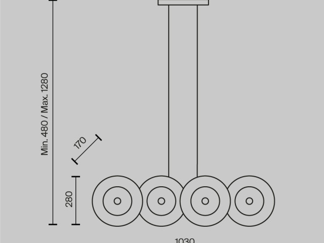 Подвесной светильник Maytoni MOD007PL-08G1 фото:29
