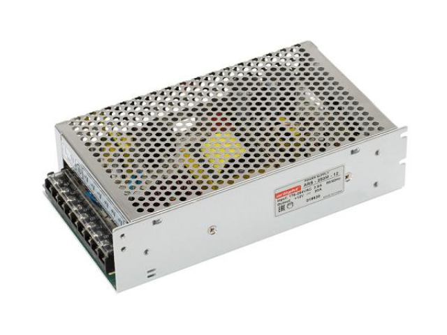 Блок питания HTS-250M-12 (12V, 20A, 240W) (Arlight, IP20 Сетка, 3 года) фото:3