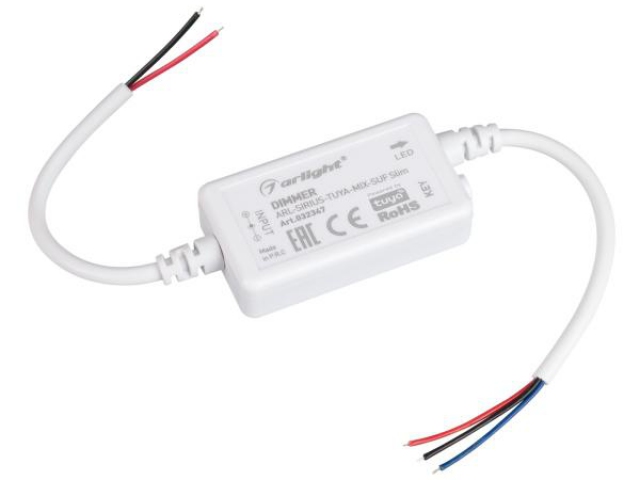 Диммер ARL-SIRIUS-TUYA-MIX-SUF Slim (12-24V, 2x3A, 2.4G) (Arlight, IP20 Пластик, 3 года) фото:6