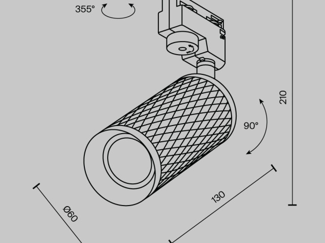 Трековый светильник Technical TR011-1-GU10-B фото:9