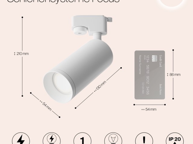 Трековый светильник Technical TR004-1-GU10-W фото:15