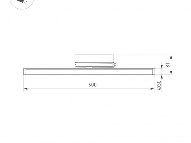 Светильник LGD-TUBE-TURN-4TR-L600-20W Day4000 (BK, 180 deg, 230V) (Arlight, IP20 Металл, 3 года) фото:6