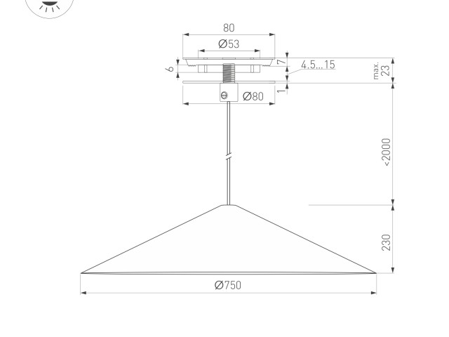 Светильник SP-MAKOTO-R750-14W Warm3000 (BK, 36 deg, 230V, TRIAC) (Arlight, IP20 Металл, 3 года) фото:2