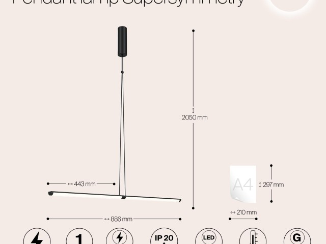 Подвесной светильник Maytoni P096PL-L11BK фото:11