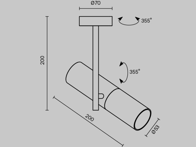 Потолочный светильник Technical C020CL-01W фото:28