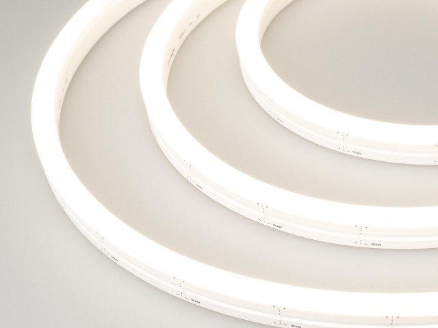 Лента герметичная MOONLIGHT-SIDE-A140-12x17mm 24V Day4000 (9.6 W/m, IP67, 5m, wire x2) (Arlight, Вывод боковой, 3 года) фото:7