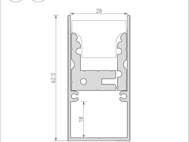 Профиль-держатель ARH-FLOOR27-H28-2000 (Arlight, Металл) фото:6