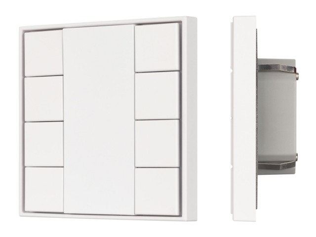 INTELLIGENT ARLIGHT Кнопочная панель KNX-301-22-8-SH-IN White (BUS, Frame) (IARL, IP20 Пластик, 3 года) фото:3