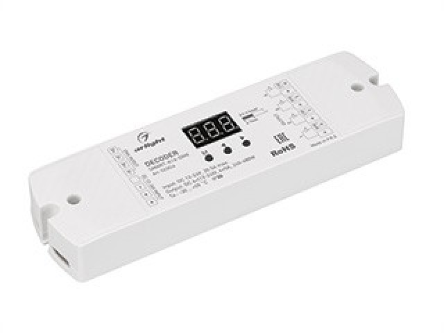 Декодер SMART-K16-DMX (12-24V, 4x5A) (Arlight, IP20 Пластик, 5 лет) фото:3