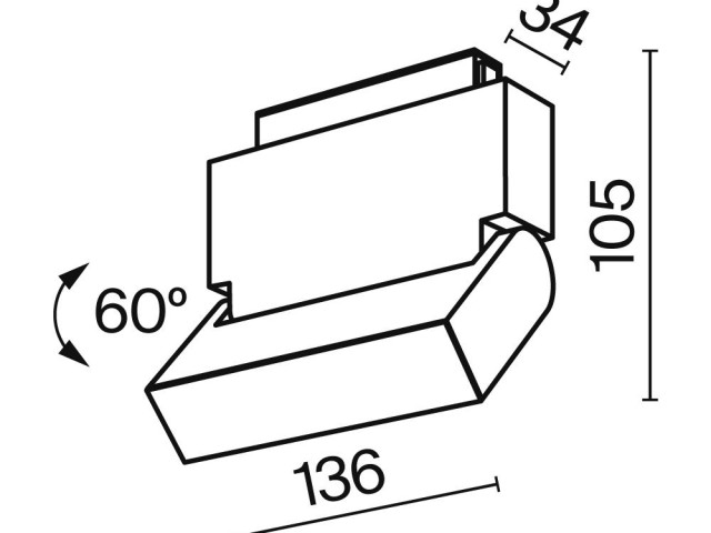 Трековый светильник Technical TR013-2-10W3K-B фото:13