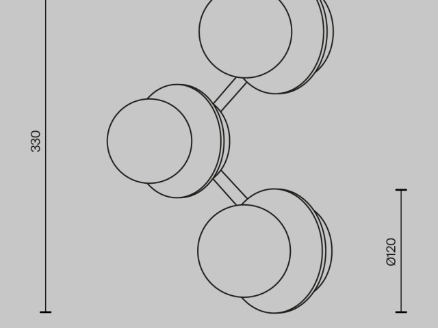 Настенный светильник (бра) Maytoni MOD331WL-L6BS3K фото:7