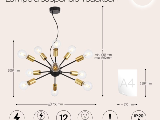 Подвесной светильник Maytoni T546PL-12B фото:18