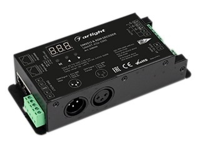 Декодер SMART-K56-DMX (230V, 3x1.5A, XLR3, 2.4G) (Arlight, IP20 Металл, 5 лет) фото:6