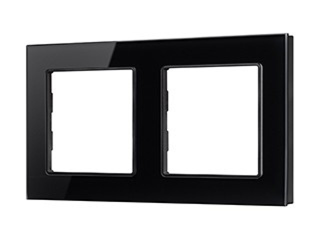 Рамка стеклянная FRM-GLARE-GS-2-BK (Arlight, -) фото:2