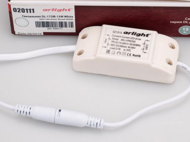 Светильник DL-172M-15W White (Arlight, IP40 Металл, 3 года) фото:17