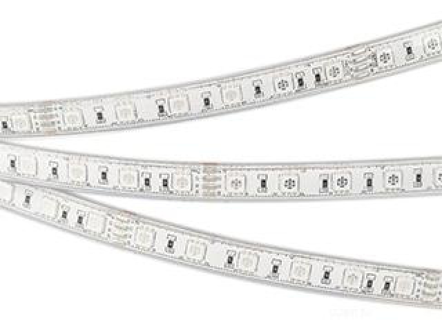 Лента герметичная RTW-PU-B60-12.5mm 24V RGB (14.4 W/m, IP68, Wire 2m, 5m) (Arlight, -) фото:1