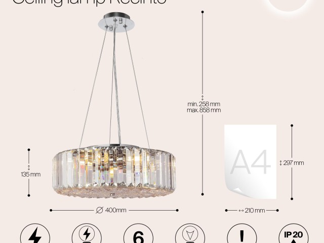 Потолочный светильник Maytoni MOD080CL-06CH фото:3