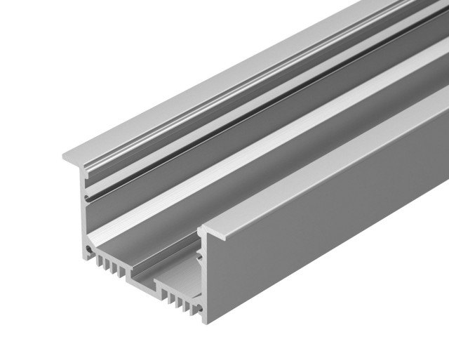 Профиль с экраном SL-LINIA62-F-2500 ANOD+OPAL (Arlight, Алюминий) фото:8