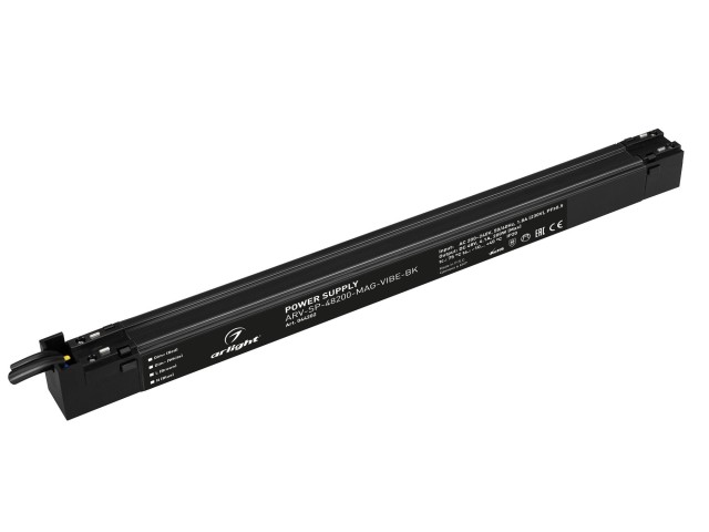 Блок питания ARV-SP-48200-MAG-VIBE-BK (48V, 4.1A, 200W) (Arlight, IP20 Пластик, 5 лет) фото:2
