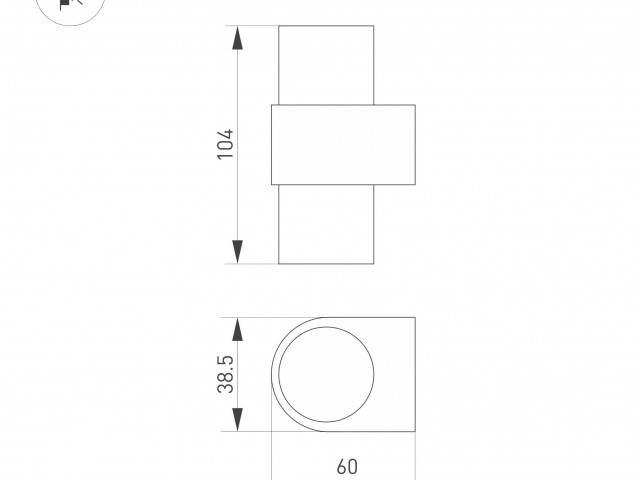 Светильник SP-SPICY-WALL-MINI-TWIN-S104x39-2x3W Day4000 (WH, 40 deg, 230V) (Arlight, IP20 Металл, 3 года) фото:4
