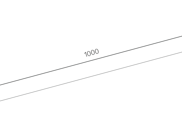 Настенный светильник HOKASU WL1 (ral9005/1000mm — 3K/20W) фото:2