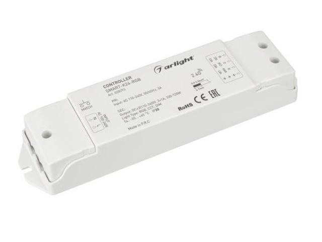 Контроллер SMART-K24-RGB (230V, 3x1A, 2.4G) (Arlight, IP20 Пластик, 5 лет) фото:4