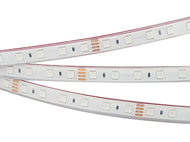 Лента герметичная RTW-PFS-B60-13mm 24V RGB (14.4 W/m, IP68, 5060, 5m) (Arlight, 14.4 Вт/м, IP68) фото:2