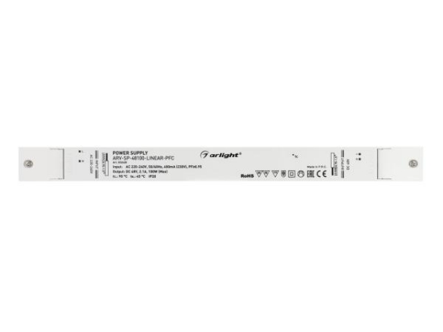 Блок питания ARV-SP-48100-LINEAR-PFC (48V, 2.1A, 100W) (Arlight, IP20 Пластик, 5 лет) фото:5