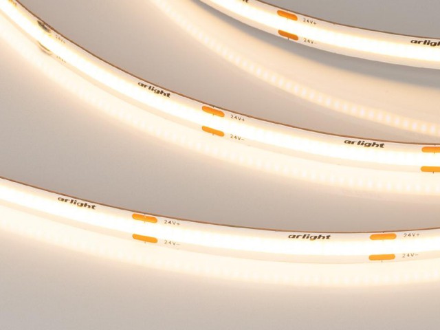 Лента COB-X480-8mm 24V Warm2700 (8 W/m, IP20, CSP, 5m) (Arlight, -) фото:4