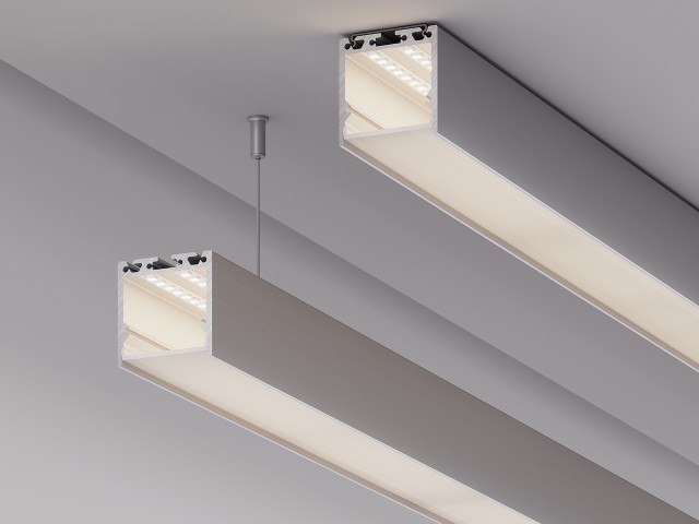 Профиль с экраном SL-LINE-3535-2500 ANOD+OPAL (Arlight, Алюминий) фото:5